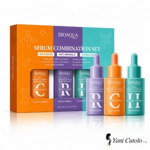 KIT SERUM BIOAQUA (VITAMINA C, RETINOL Y ACIDO HIALURONICO)