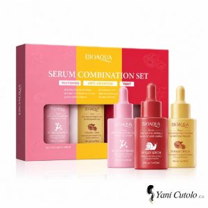 KIT SERUM BIOAQUA (NICOTINAMIDA, CURCUMA Y CARACOL)